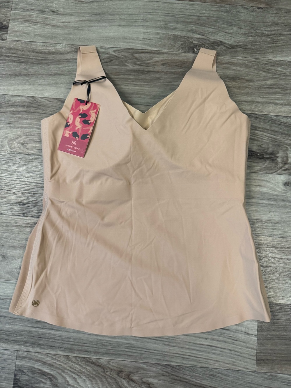 NWT Honeylove LiftWear Tank Shapewear Nude Beige Sand Plus Size 1X - Picture 8 of 8